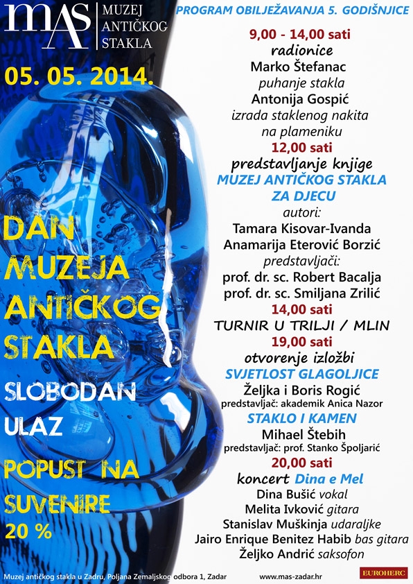 Dan Muzeja antičkog stakla, plakat Dan Muzeja antičkog stakla, plakat