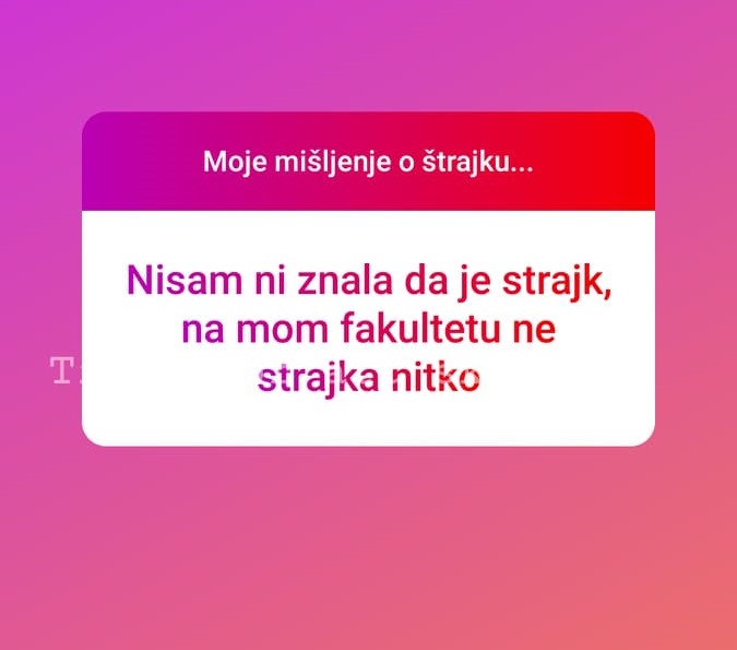 Stavovi studenata o štrajku