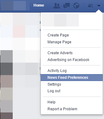 Facebook - News Feed Prefrences