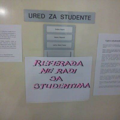 Štrajk na PMF-u - referada