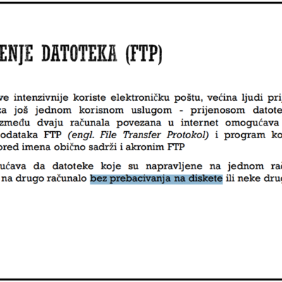 Za prenošenje datoteka više ne trebamo diskete. Hura!