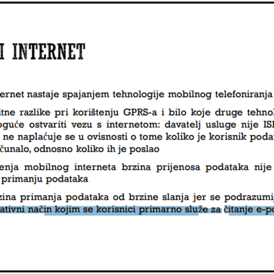 A ako niste znali, mobilni internet služi primarno za čitanje e-pošte.