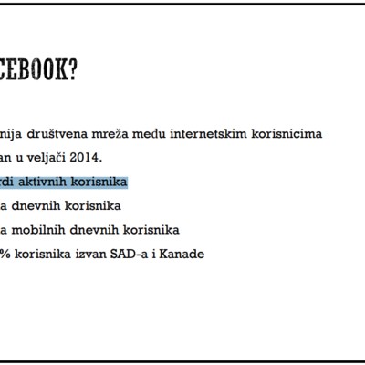 'The Facebook' je maknuo THE iz naziva još 2005., a podatak o broju korisnika je iz daleke 2014. godine