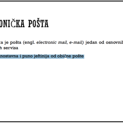 E-mail je jeftiniji od redovne pošte, a i telegrama, goluba pismonoše...
