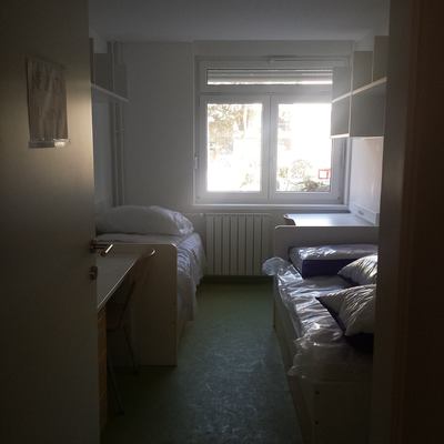 Radovi na Savi - ulaz u sobu