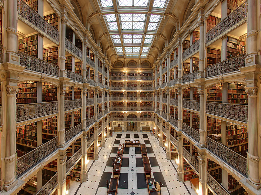The George Peabody Library, Baltimore USA The George Peabody Library, Baltimore USA