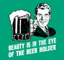 Beauty is in the eye of the beer holder FOTO: blogspot