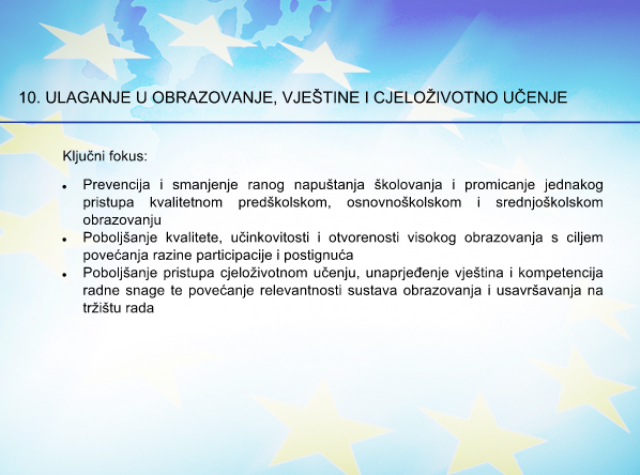 EU fondovi za obrazovanje EU fondovi, orazovanje