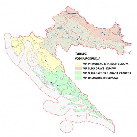Vodna područja u Hrvatskoj Vodna područja u Hrvatskoj