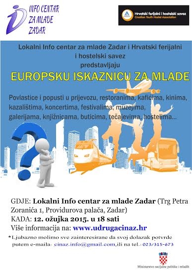 Predstavljanje Europske iskaznice za mlade Predstavljanje Europske iskaznice za mlade