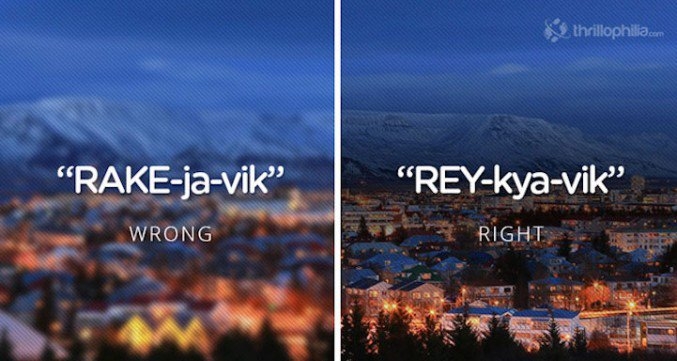 Pravilni izgovor - Reykjavik Reykjavik