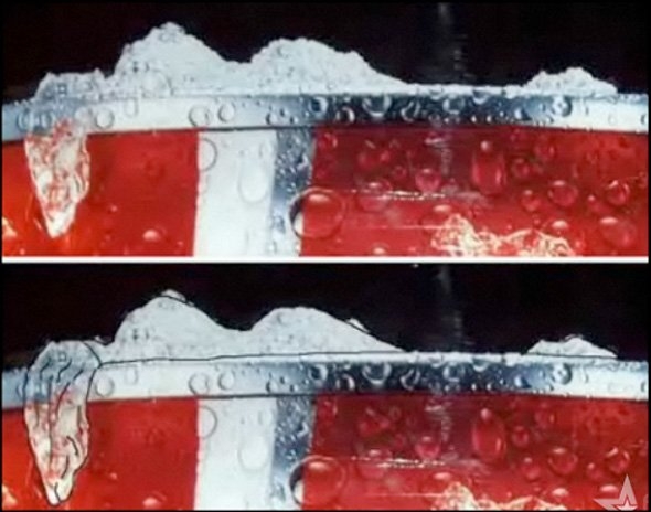 Kontura privlačne žene na čaši Coca - Cole Kontura privlačne žene na čaši Coca - Cole
