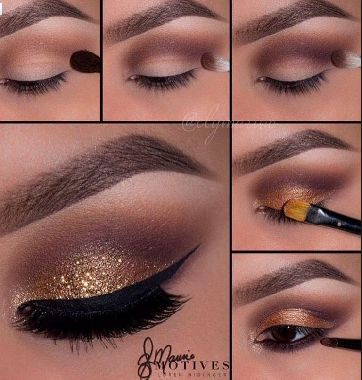 Novogodišnji make-up: How to? Golden Glitter.