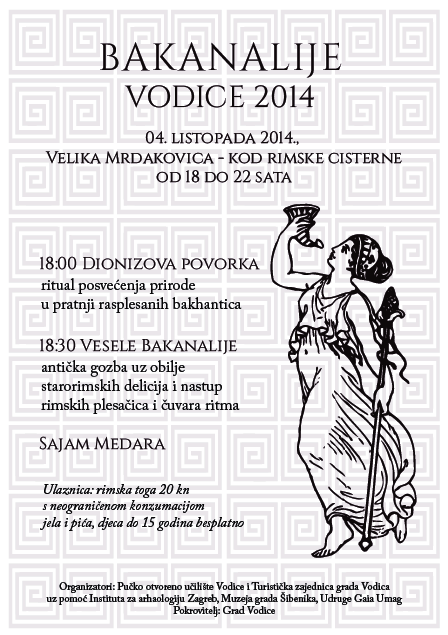 plakat Bakanalije Vodice plakat Bakanalije Vodice