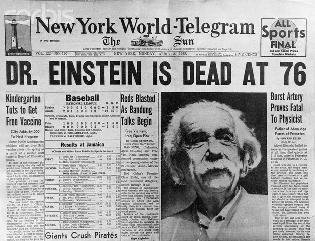 Einstein u novinama Einstein u novinama