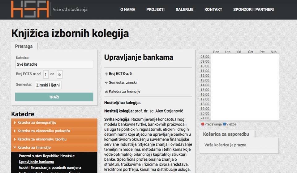 HSA Printscreen Knjižice izbornih kolegija HSA Printscreen Knjižice izbornih kolegija