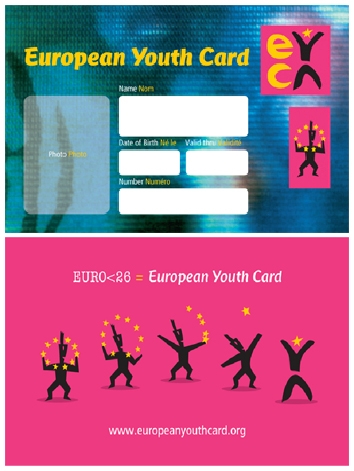 Novi izgled euro<26 iskaznice Novi izgled euro<26 iskaznice