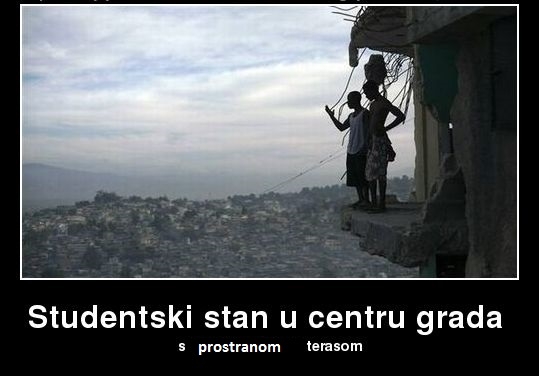 Studentski stan s prostranom terasom Studentski stan s prostranom terasom