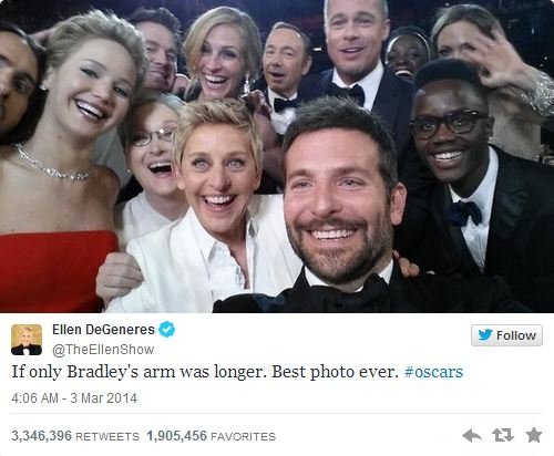 Oscar selfie Oscar selfie
