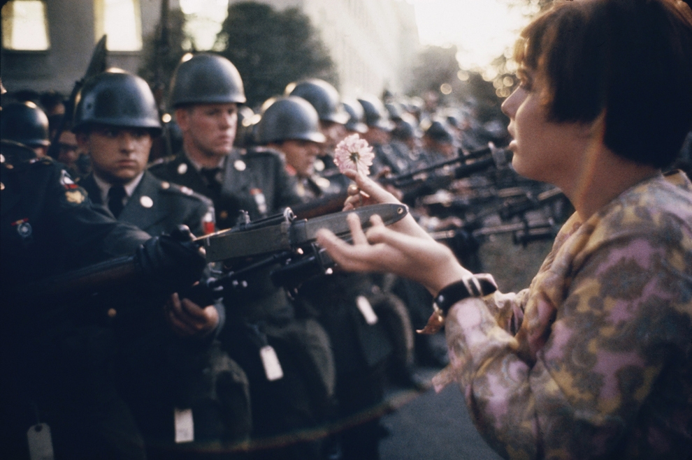 Flower power, 1967. Flower power, 1967.