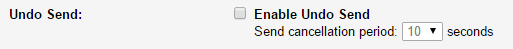 Enable Undo Send